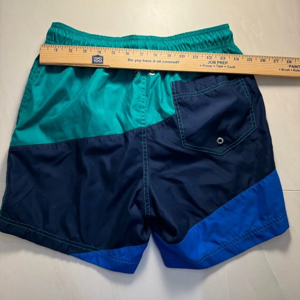 Lands’ End Men’s Colorblock Swim Trunks Size S‎ (28–30)